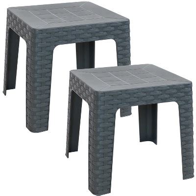 Outdoor side table target - Shop Costway Patio 18'' Adirondack Round Side Table All Weather HDPE End Table Outdoor Grey at Target. Choose from Same Day Delivery, Drive Up or Order Pickup. Free standard shipping with $35 orders. Save 5% every day with RedCard.